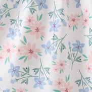 Blue Floral Smocked Dress