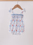 Blue Sailboat Smocked Bubble