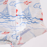 Blue Sailboat Smocked Bubble