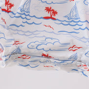 Blue Sailboat Smocked Bubble