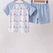 Blue Sailboat Set
