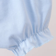 Blue Floral Bow Bloomer Set