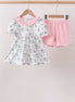 Pink Cowboy Ruffle Set
