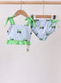 Blue Tractor Stripe UPF Swim Set