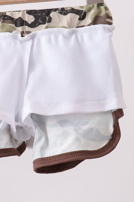 Camo UPF Swim Trunks
