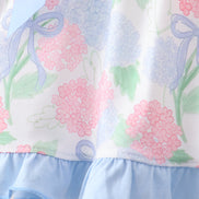 Blue Hydrangea Smocked Bloomer Set