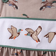 Green Mallard Embroidered Set