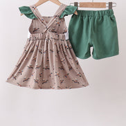 Green Mallard Embroidered Set