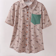 Green Mallard Dad Button Down Shirt