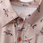 Green Mallard Dad Button Down Shirt