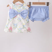 Blue Hydrangea Bow Bloomer Set