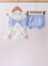 Blue Hydrangea Bow Bloomer Set