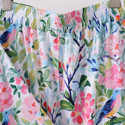 Pink Floral Bamboo Pajamas Women Set
