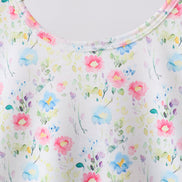 Blue Floral Ruffle Set