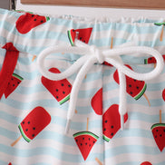 Red Watermelon UPF Swim Trunks