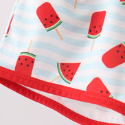 Red Watermelon UPF Swim Trunks