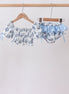 Blue Beach Smocked UPF Swim Set