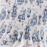 Blue Beach Smocked UPF Swim Set