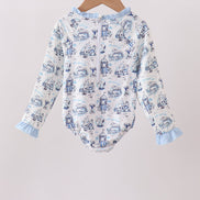 Blue Beach UPF Rashguard