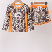 Camo Mallard Embroidered UPF Swim Set