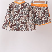 Camo Mallard Embroidered UPF Swim Set