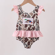 Camo Mallard Embroidered UPF Swim One-Piece