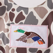 Camo Mallard Embroidered UPF Swim One-Piece