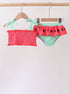 Red Watermelon Smocked UPF Swim Set