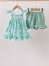 Sage Floral Smocked Set