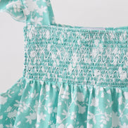 Sage Floral Smocked Set