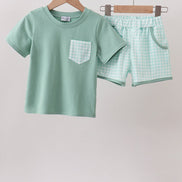 Sage Plaid Set
