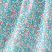 Green Floral Smocked Dress