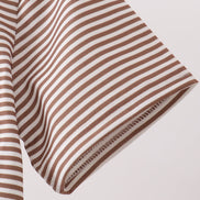 Brown Bear Stripe Embroidered Set