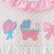 Pink Bow Ruffle Bubble