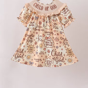 Child of God Smocked Ruffle Dress