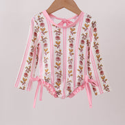 Pink Garden Ruffle Rashguard