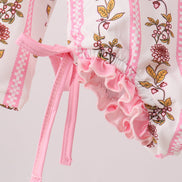Pink Garden Ruffle Rashguard