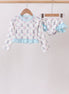 Blue Boots Ruffle Rashguard Set