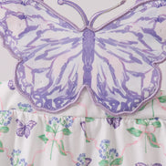 Purple Butterfly Applique Jumpsuit