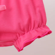 Pink Boots Smocked Bloomer Set