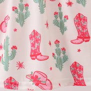 Pink Boots Smocked Dress