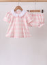 Pink Gingham Bloomer Set