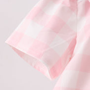 Pink Gingham Bloomer Set