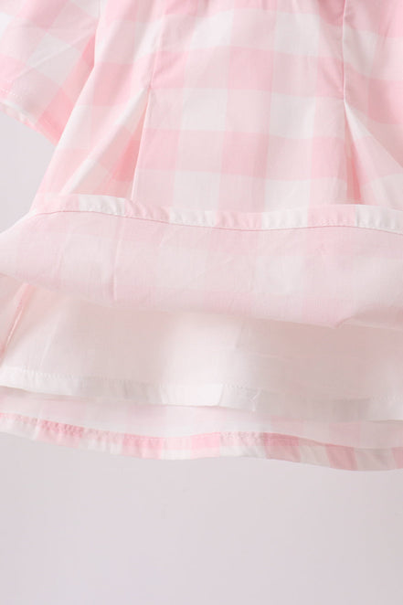 Pink Gingham Bloomer Set