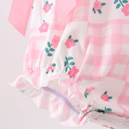 Pink Floral Ruffle Bubble