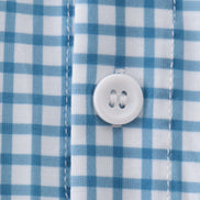 Blue Grid Dad Button Down Shirt