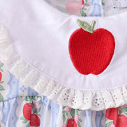 Red Apple Embroidered Set