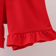 Red Apple Embroidered Set