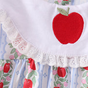 Red Apple Embroidered Dress