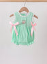 Green Butterfly Smocked Lace Bubble